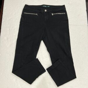 Lauren Ralph Lauren Black Cropped Pants size 4